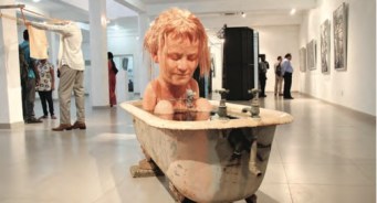 Installation shot of Colombo Art Biennale, 2014 Image Courtesy: Colomboartbiennale.org 